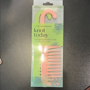 Lemon Lavender Pink Detangling Shower Comb